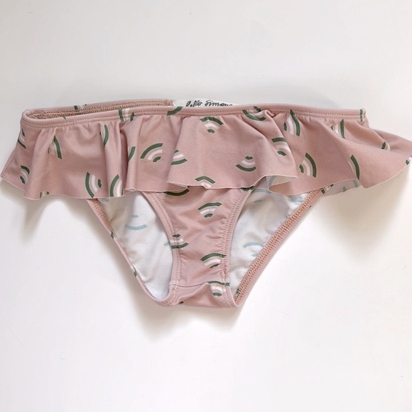 Hello Simone Pink 2-Piece Ruffle Swimsuit Size 4 Years - Picture 2 of 15